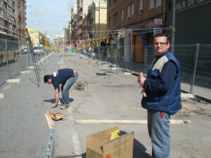 Montaje de tracas fallas