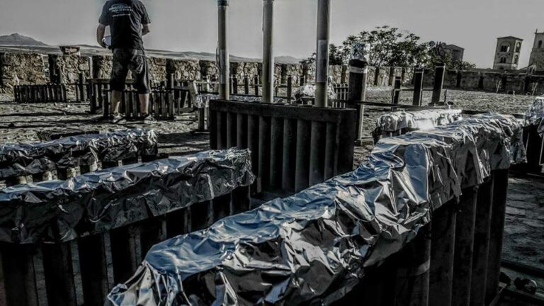 Montaje de fuegos artificiales