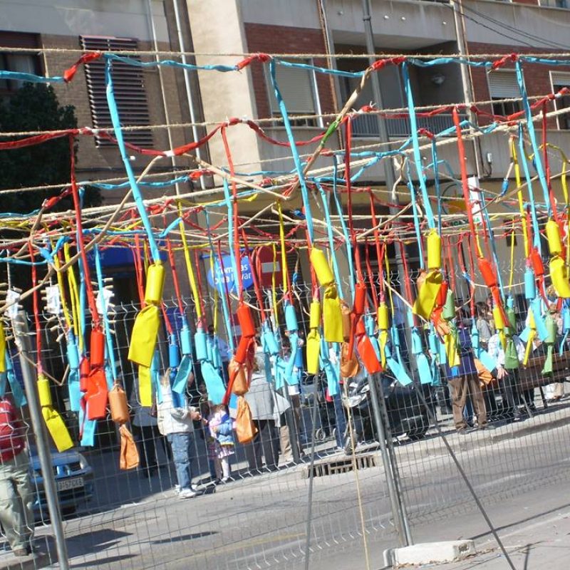 Instalación de Traca para mascletá valenciana